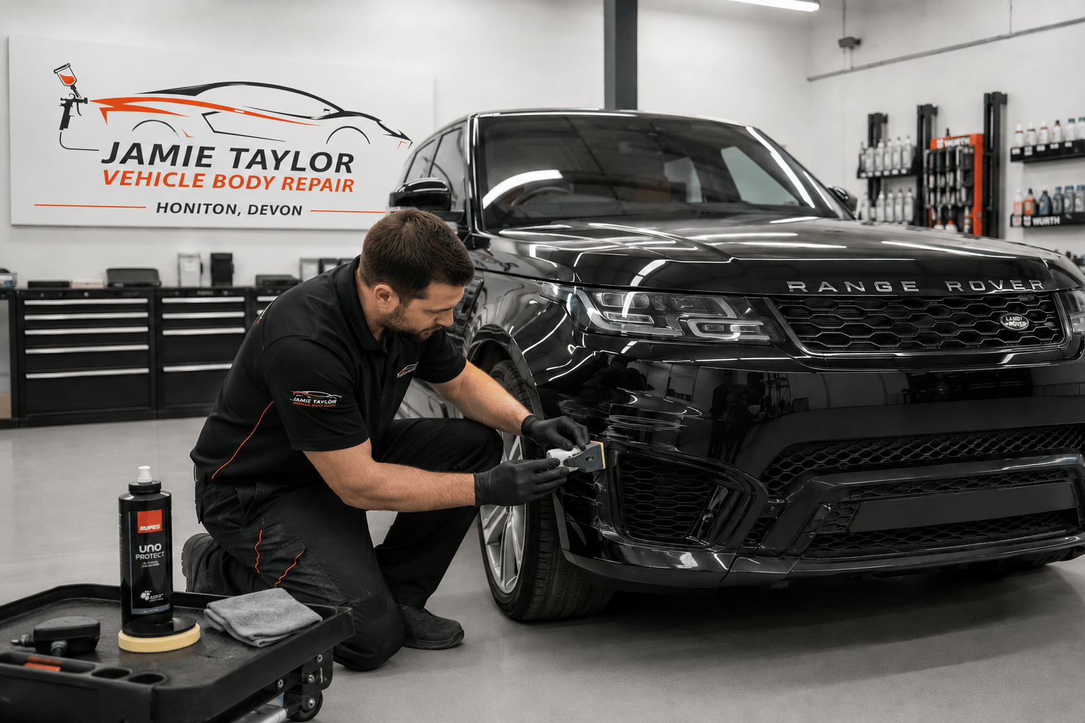Car bumper scuff repair and refinishing