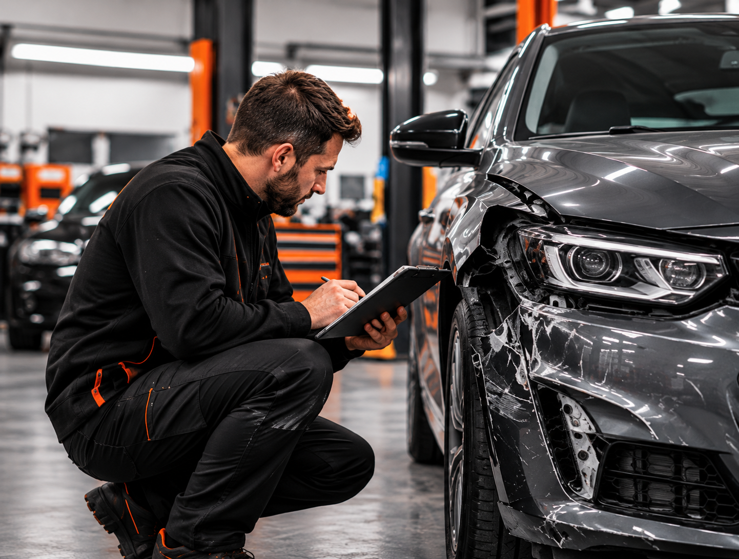 Professional car dent and scratch repair